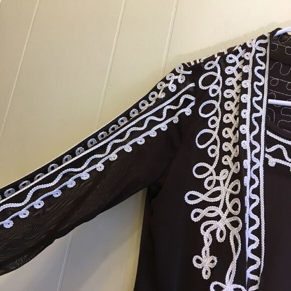 OBJECTS D'ART EMBROIDERED TOP WITH ATTACHED TANK‎ - Picture 6 of 6